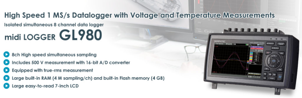 4 Channel Data Logger GL980 – Techno-Test