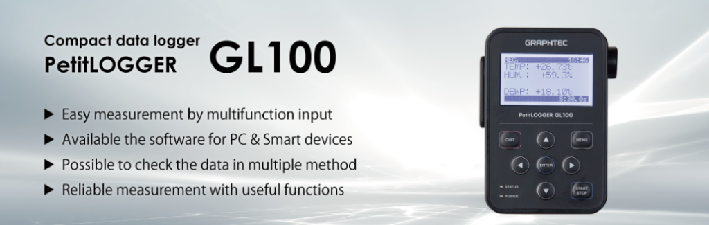 Compact Data Logger GL100 series – Techno-Test
